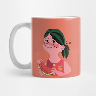 Watermelon Girl Mug